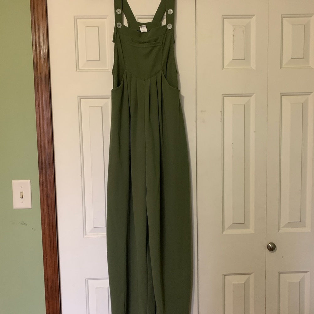 Cider Olive Green Jumpsuit